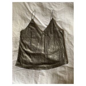Silver Sequin Camisole